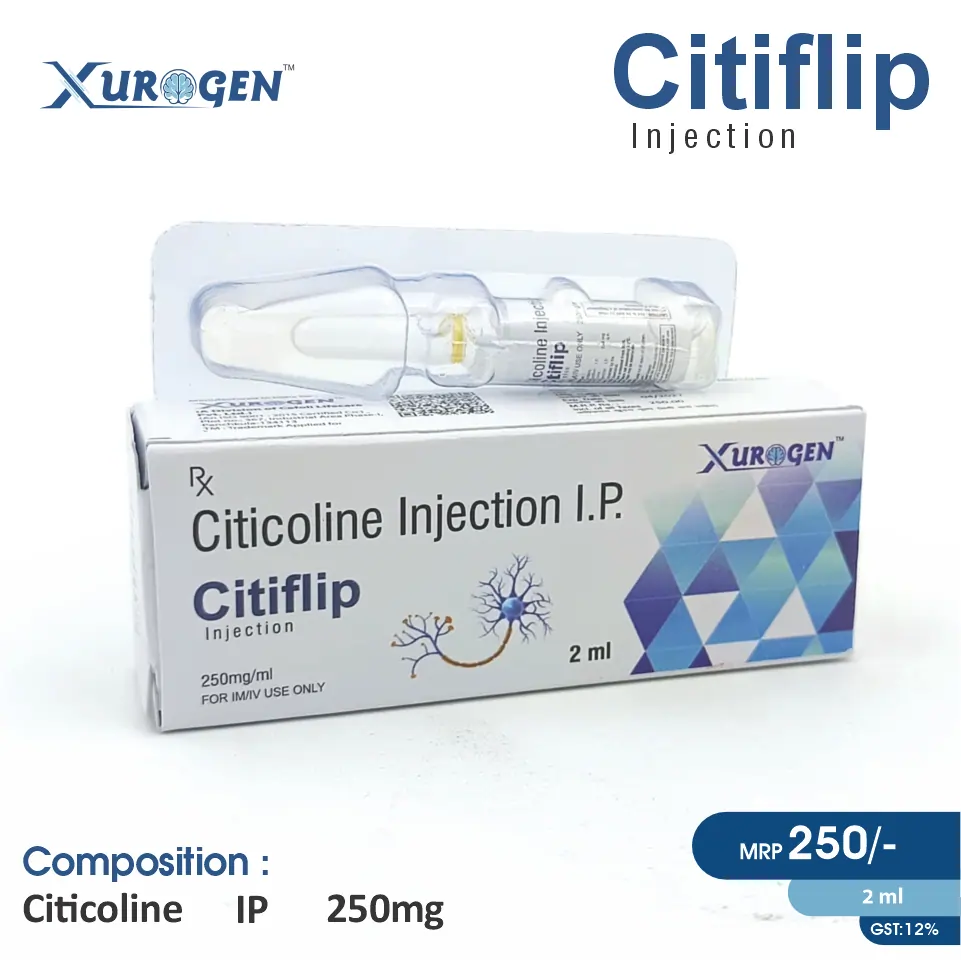 Citicoline (250mg) Injection at the best price in PCD Pharma Franchise for Cognitive Enhancement